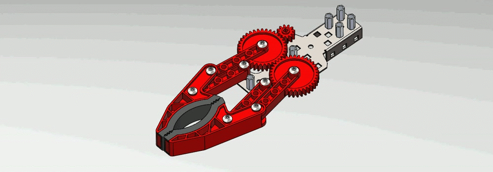 可以3D打印的机器人抓手末端执行器